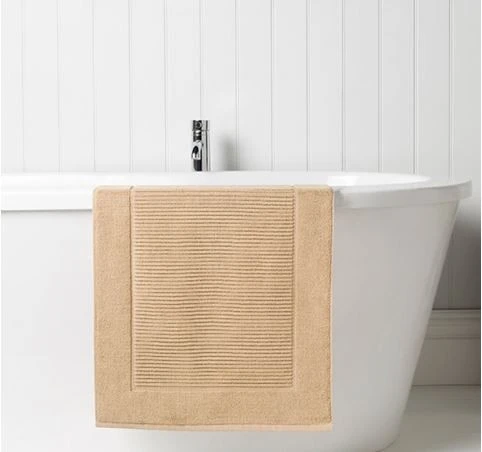 Christy Supreme Terry Towelling Bath Mat Stone 2 Christy Supreme Terry Towelling Bath Mat Stone - Image 2