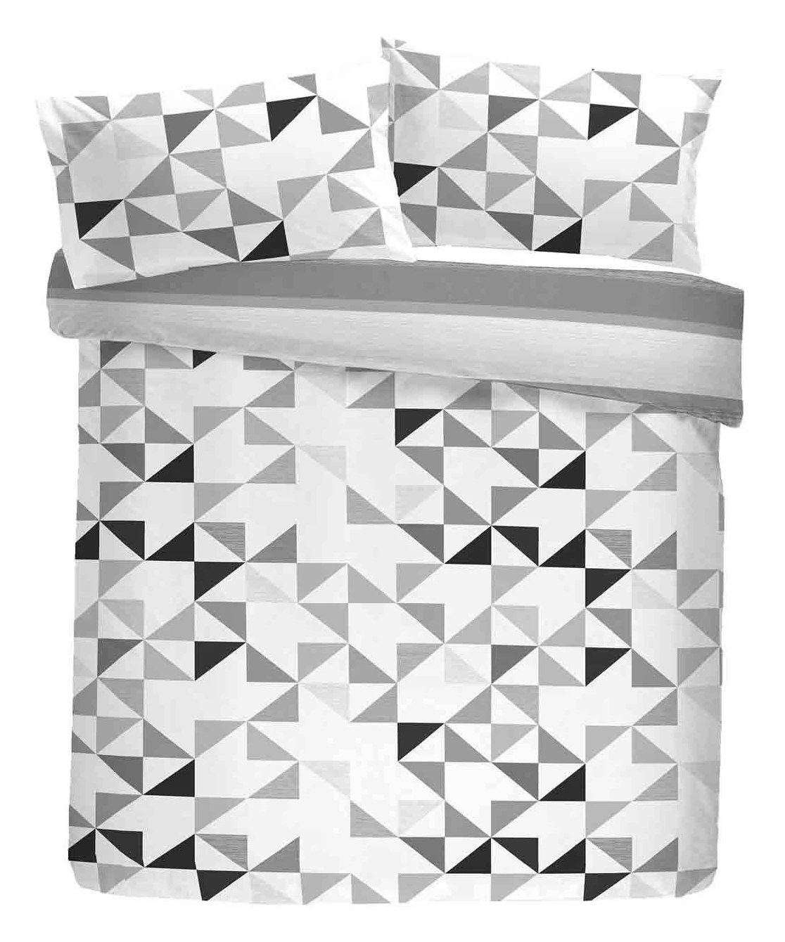 Fusion Hendra Duvet Cover Set Grey 3 Fusion Hendra Duvet Cover Set Grey - Image 3