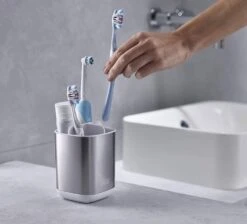 Joseph Joseph Small Steel Toothbrush Caddy 7 Joseph Joseph Small Steel Toothbrush Caddy -Home Comforts Shop 36223 14439