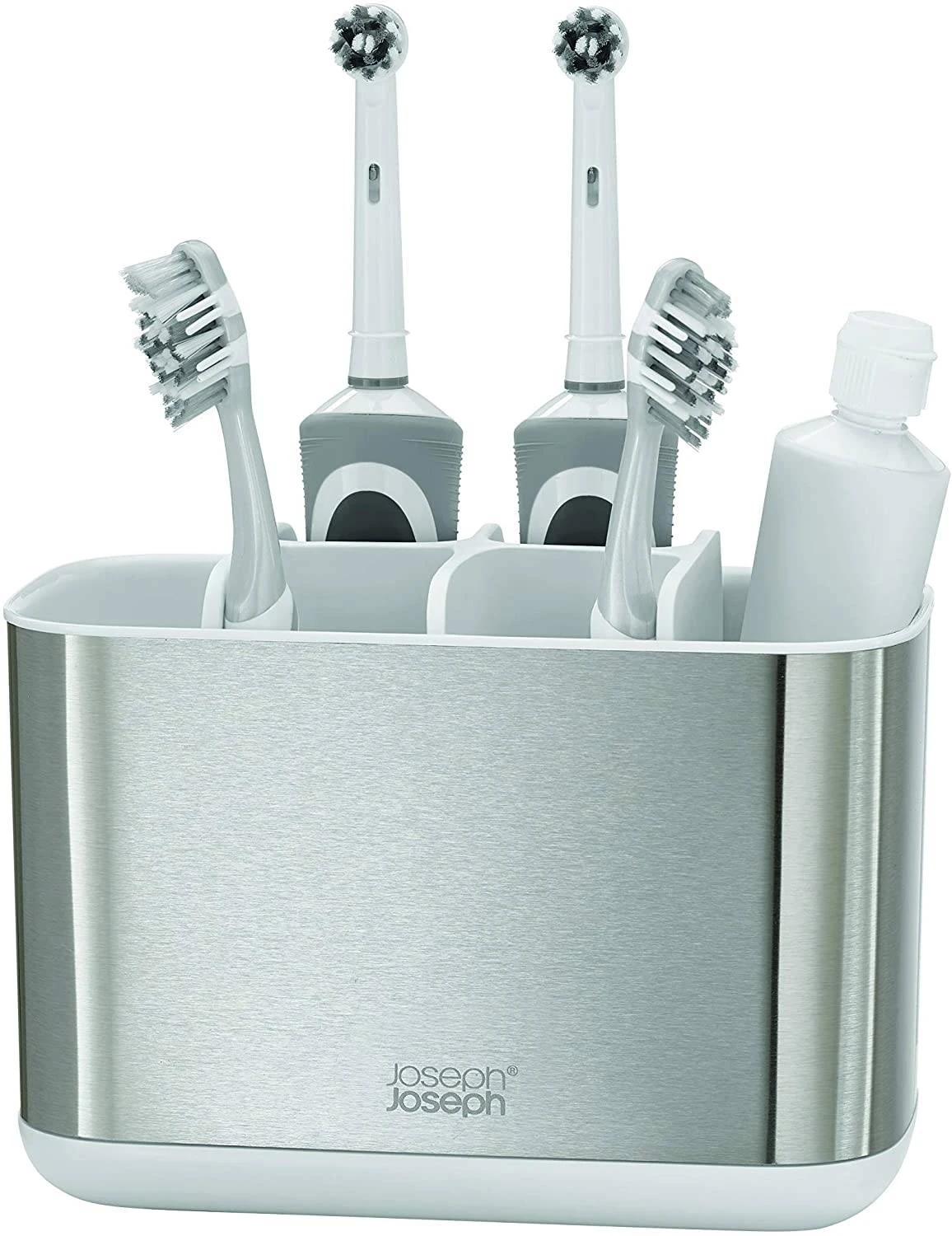 Joseph Joseph Large Steel Toothbrush Caddy 3 Joseph Joseph Large Steel Toothbrush Caddy - Image 3