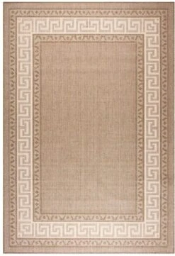 Oriental Weavers Greek Key Flatweave Brown Rug