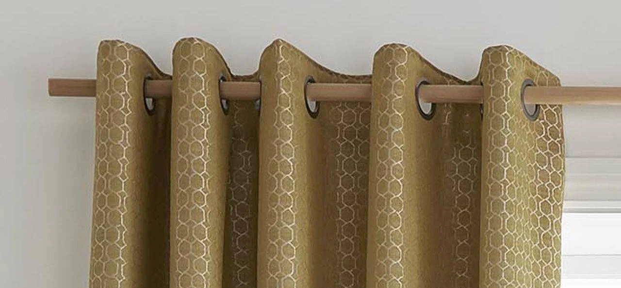 Ashley Wilde Flynn Ochre Blackout Curtains 2 Ashley Wilde Flynn Ochre Blackout Curtains - Image 2