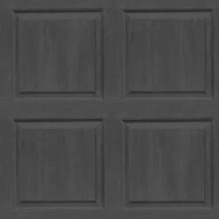 Arthouse Washed Panel Charcoal Wallpaper