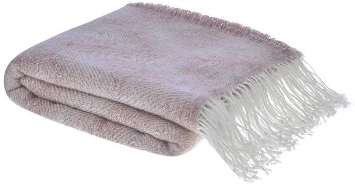 Laura Ashley Payton Dark Blush Throw 1 Laura Ashley Payton Dark Blush Throw