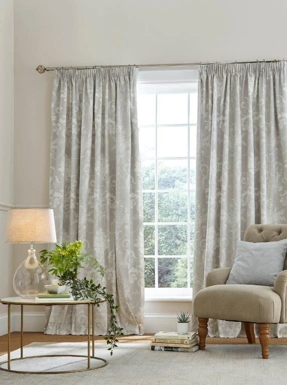 Laura Ashley Josette Dove Grey Curtains 1 Laura Ashley Josette Dove Grey Curtains