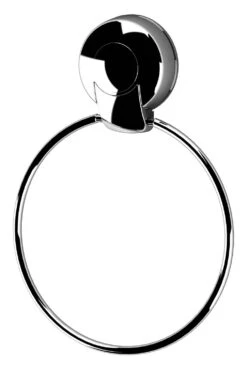 Showerdrape Suctionloc Towel Ring Chrome