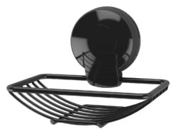 Showerdrape Suctionloc Soap Basket Black