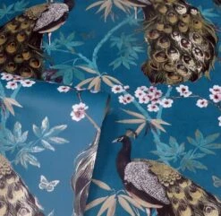 Arthouse Opulent Peacock Teal & Gold Wallpaper -Home Comforts Shop 48684 37267