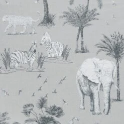 Arthouse Safari Lagoon Grey Wallpaper