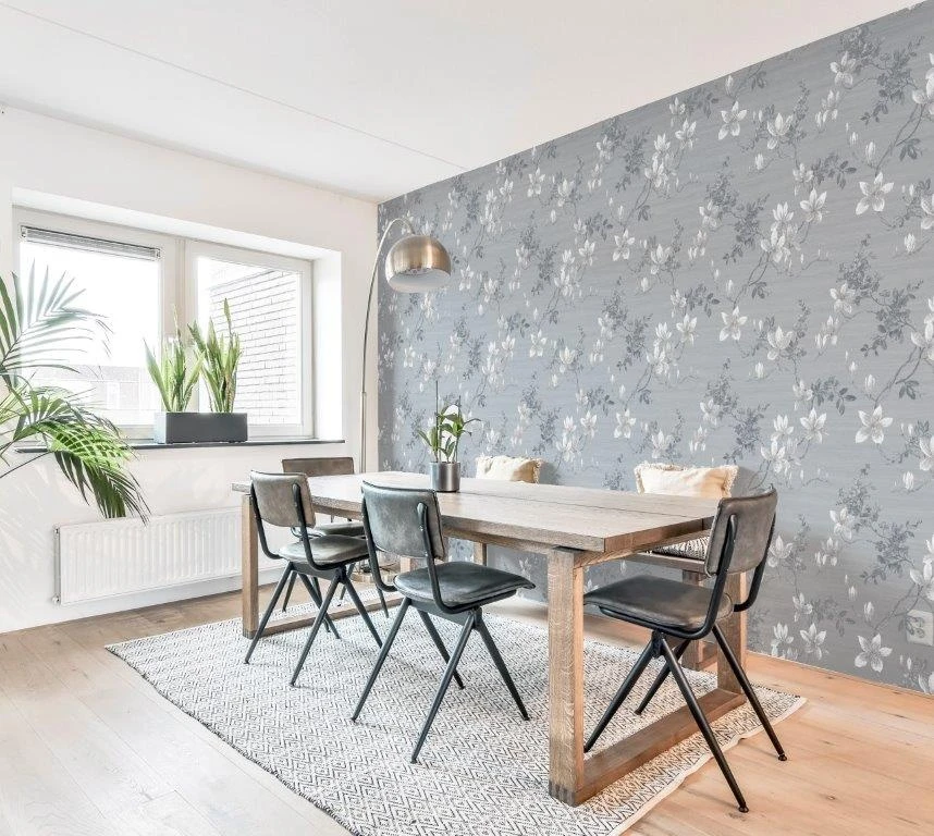 Arthouse Jardin Floral Grey Wallpaper 2 Arthouse Jardin Floral Grey Wallpaper - Image 2