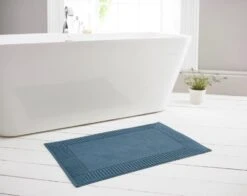 Deyongs Bliss Terry Bath Mat Petrol