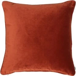 Malini Luxe Velvet Paprika Cushion 50cm X 50cm
