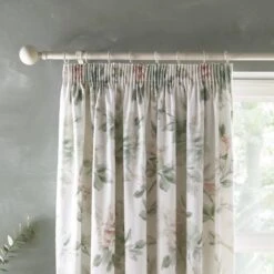 Appletree Campion Green/Coral 66x72 Curtains -Home Comforts Shop 51156 30422