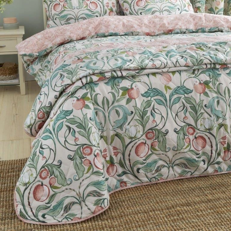 Catherine Lansfield Clarence Floral Bedspread 1 Catherine Lansfield Clarence Floral Bedspread