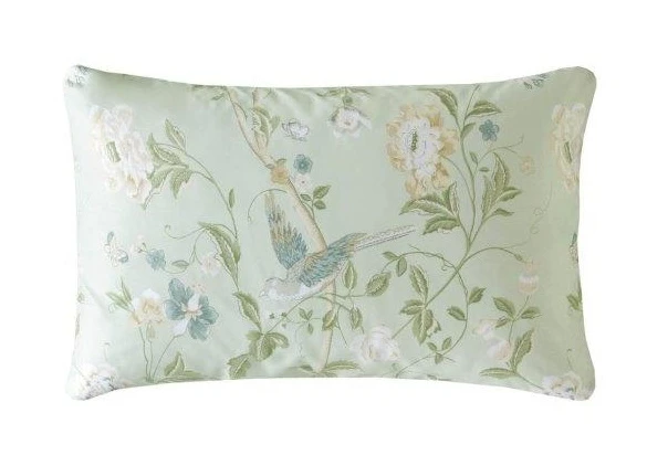 Laura Ashley Summer Palace Eau De Nil Pillowcase Pair 1 Laura Ashley Summer Palace Eau De Nil Pillowcase Pair