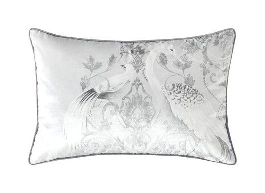 Laura Ashley Tregaron Silver Velvet Cushion 1 Laura Ashley Tregaron Silver Velvet Cushion