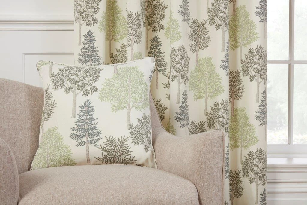 Sundour Coppice Green Filled Cushion 1 Sundour Coppice Green Filled Cushion