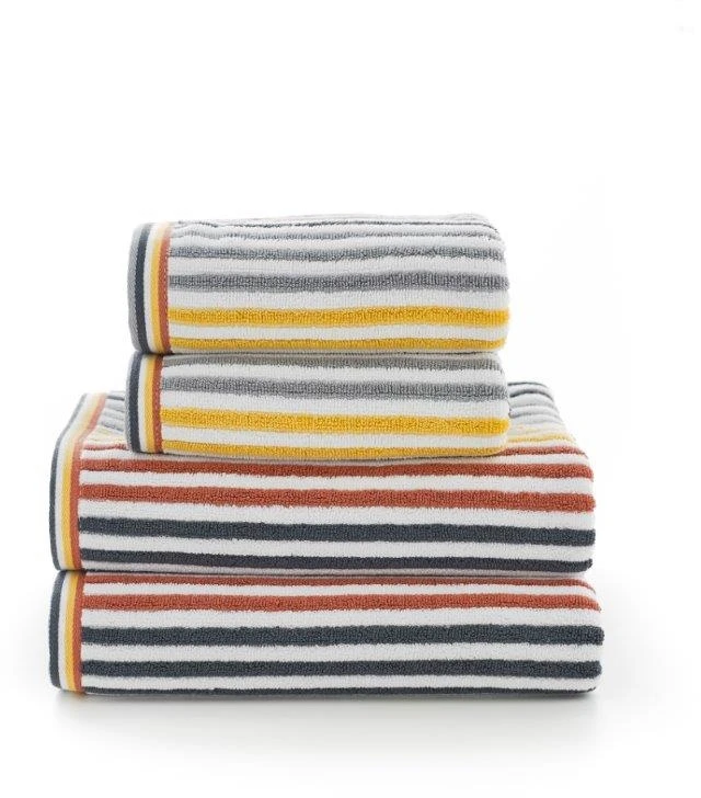 Deyongs Hanover Stripe Towels Mustard 1 Deyongs Hanover Stripe Towels Mustard