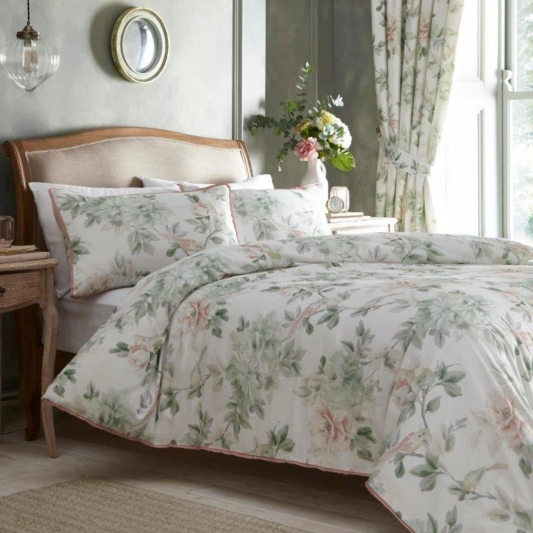 Appletree Campion Green/Coral Duvet Cover Set 1 Appletree Campion Green/Coral Duvet Cover Set