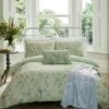 Laura Ashley Summer Palace Eau De Nil Duvet Cover Set