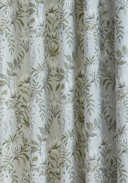 Laura Ashley Parterre Sage Eyelet Curtains 2 Laura Ashley Parterre Sage Eyelet Curtains - Image 2
