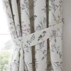 Dreams & Drapes Jazmine Heather Lined Pencil Pleat Curtains -Home Comforts Shop 54227 23445