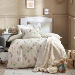 Classic Peter Rabbit Natural Duvet Cover Set -Home Comforts Shop 54253 23331